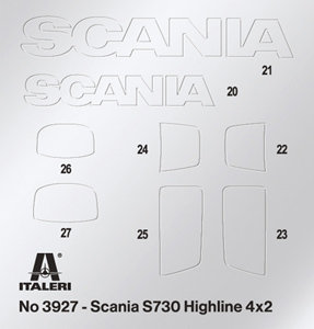 ITALERI 3927 SCANIA S730 HIGHLINE 4X2 1/24