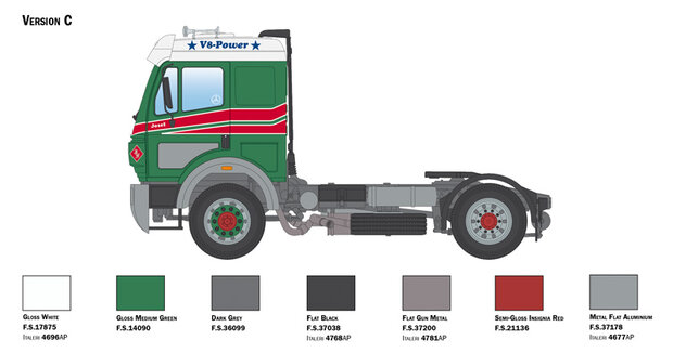 ITALERI 3956 MERCEDES-BENZ SK1844LS V8 1/24