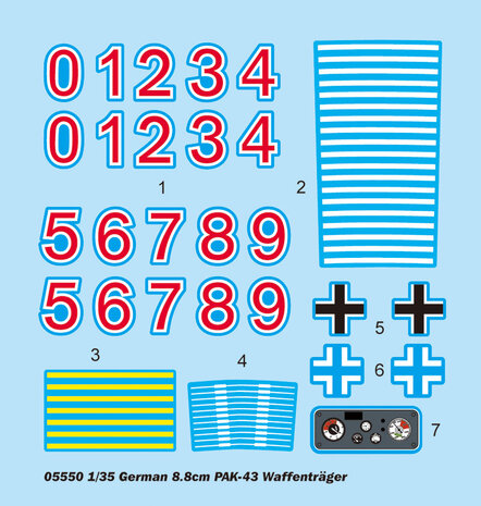TRUMPETER 05550 GERMAN 8.8 CM PAK-43 WAFFENTRAGER 1/35