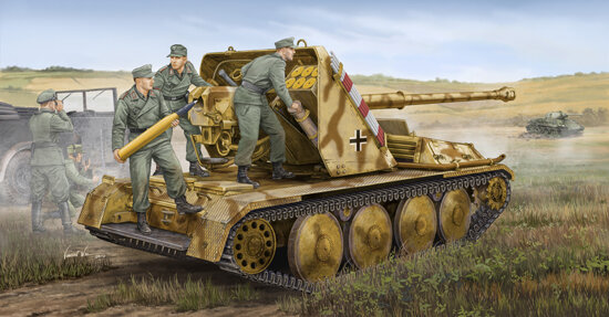 TRUMPETER 05550 GERMAN 8.8 CM PAK-43 WAFFENTRAGER 1/35