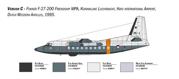 ITALERI 1455 FOKKER F-27 MARITIME PATROL 1/72 