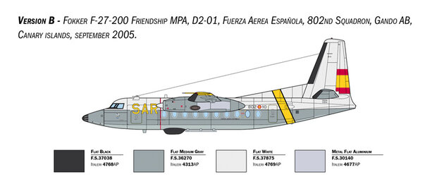 ITALERI 1455 FOKKER F-27 MARITIME PATROL 1/72 