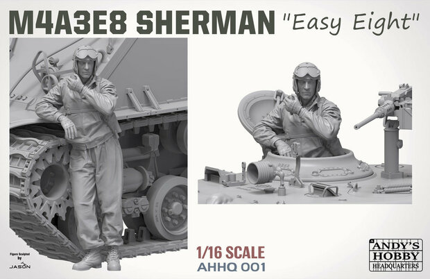 ANDY’S HOBBY HQ 002 U.S. WWII TANK COMMANDER 1/16