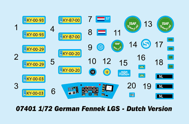 TRUMPETER 07401 GERMAN FENNEK LGS - DUTCH VERSION 1/72