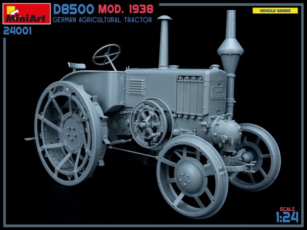 MINIART 24001 D8500 MOD. 1938 GERMAN AGRICULTURAL TRACTOR 1/24