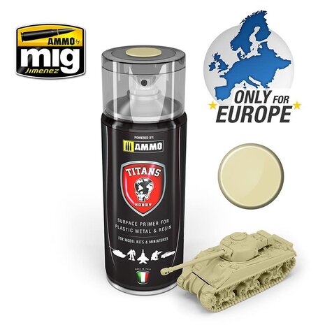 A.MIG TTH116 TITANS HOBBY BONE WHITE MATT PRIMER SPRAY 400 ML