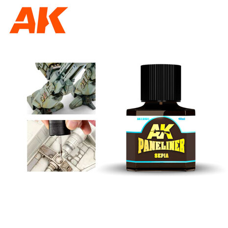 AK 12021 PANELINER SEPIA 40 ML