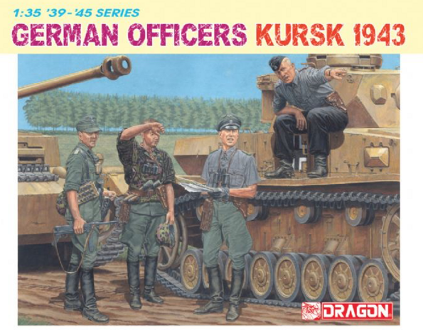 DRAGON 6456 GERMAN OFFICERS (KURSK 1943) 1/35