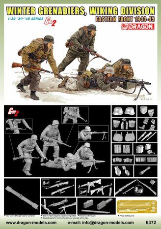 DRAGON 6372 WINTER GRENADIERS, WIKING DIVISION 1/35