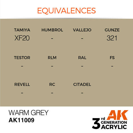 AK-11009 WARM GREY 17 ML