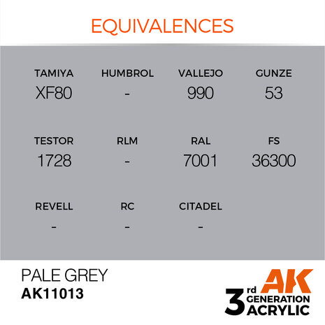 AK-11013 PALE GREY 17 ML