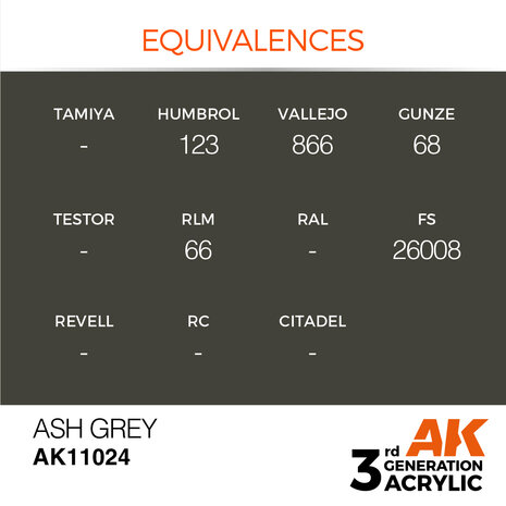 AK-11024 ASH GREY 17 ML