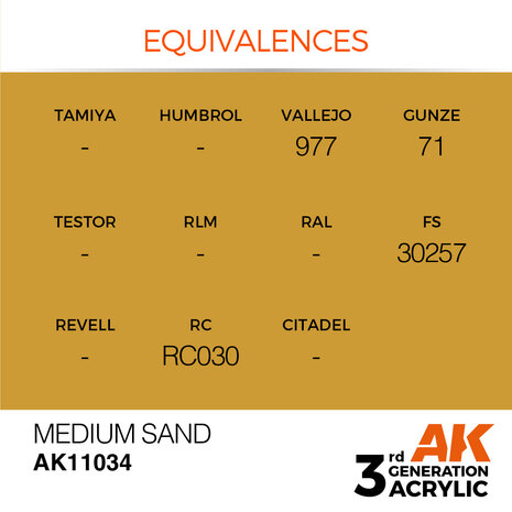 AK-11034 MEDIUM SAND 17 ML