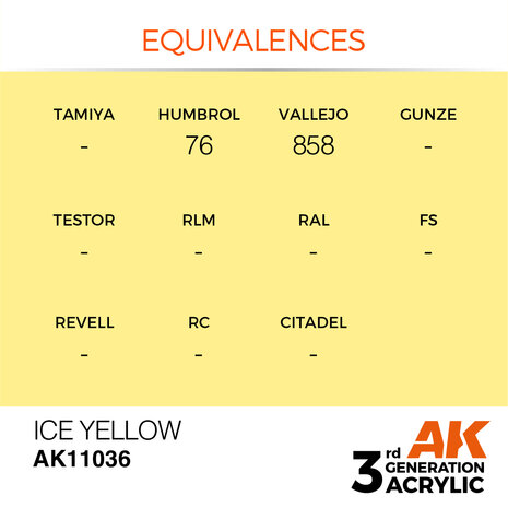 AK-11036 ICE YELLOW 17 ML