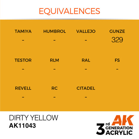 AK-11043 DIRTY YELLOW 17 ML