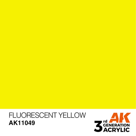 AK-11049 FLUORESCENT YELLOW 17 ML