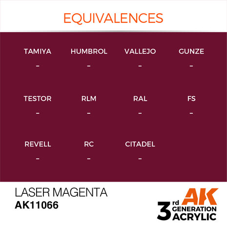 AK-11066 LASER MAGENTA 17 ML