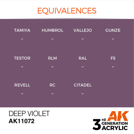 AK-11072 DEEP VIOLET 17 ML