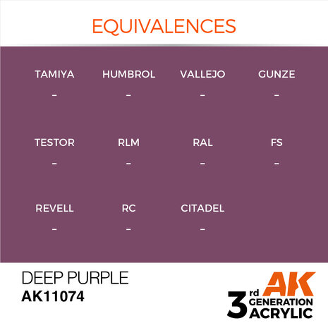 AK-11074 DEEP PURPLE 17 ML