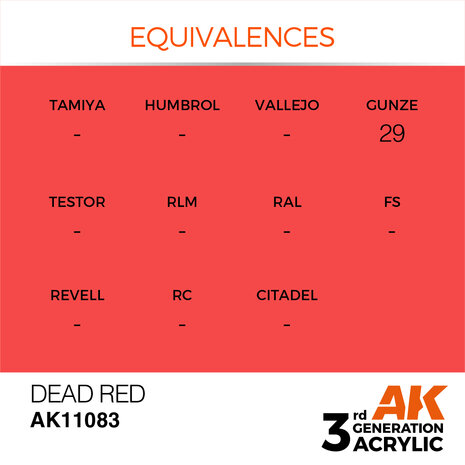 AK-11083 DEAD RED 17 ML