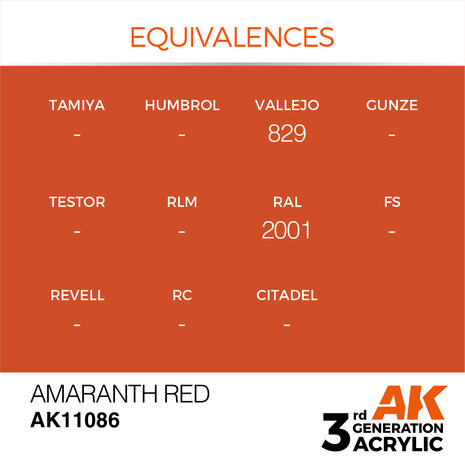 AK-11086 AMARANTH RED 17 ML