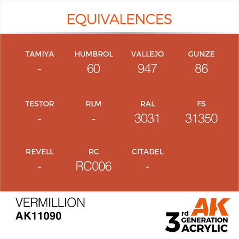 AK-11090 VERMILLION 17 ML