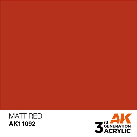 AK-11092 MATT RED 17 ML