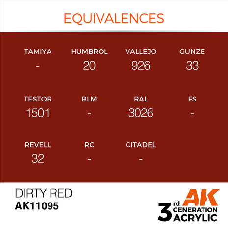 AK-11095 DIRTY RED 17 ML