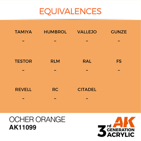 AK-11099 OCHER ORANGE 17 ML