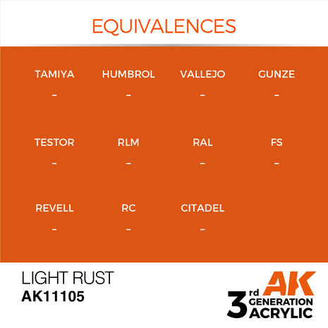 AK-11105 LIGHT RUST 17 ML