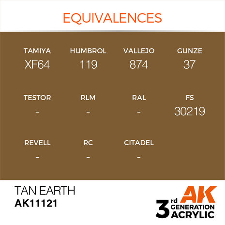 AK-11121 TAN EARTH 17 ML