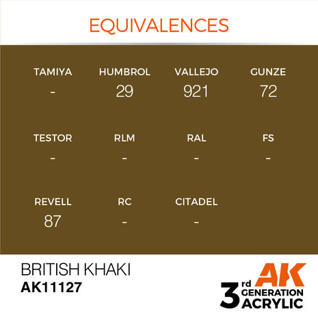 AK-11127 BRITISH KHAKI 17 ML 