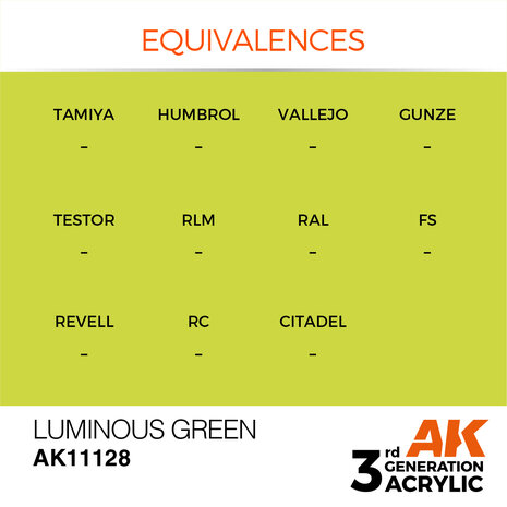 AK-11128 LUMINOUS GREEN 17 ML