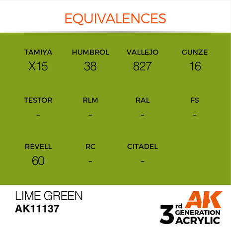 AK-11137 LIME GREEN 17 ML