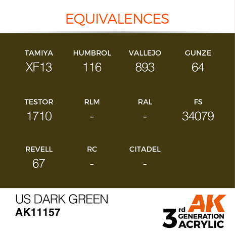 AK-11157 US DARK GREEN 17 ML