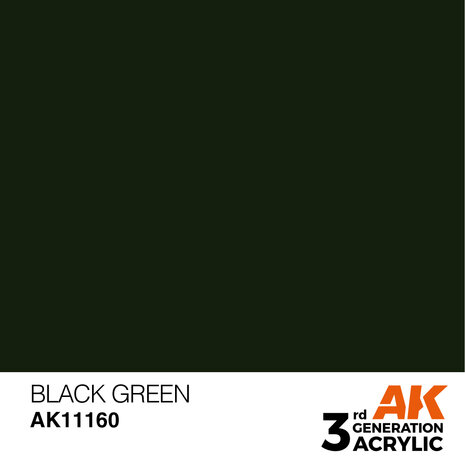 AK-11160 BLACK GREEN 17 ML