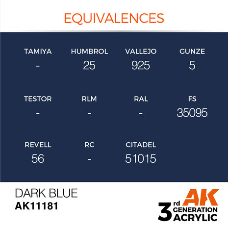 AK-11181 DARK BLUE 17 ML