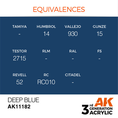 AK-11182 DEEP BLUE 17 ML