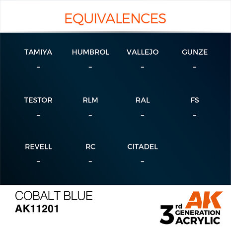 AK-11201 COBALT BLUE METALLIC 17 ML