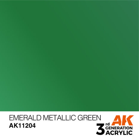 AK-11204 EMERALD METALLIC GREEN 17 ML