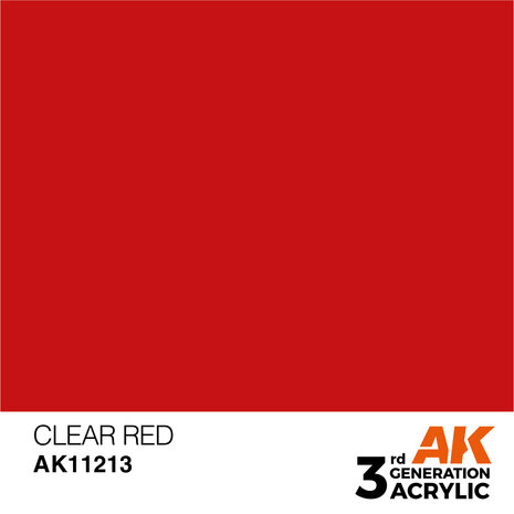 AK-11213 CLEAR RED 17 ML