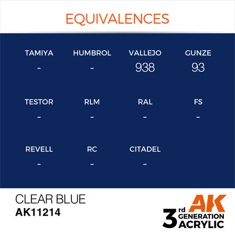 AK-11214 CLEAR BLUE 17 ML