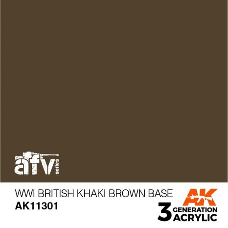 AK-11301 WWI BRITISH KAKI BROWN BASE 17 ML
