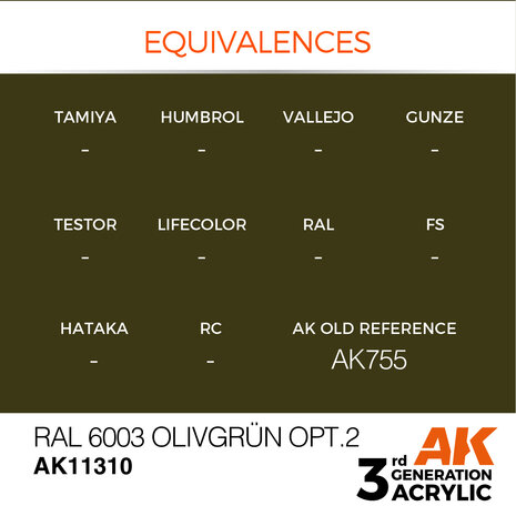 AK-11310 RAL 6003 OLIVEGRÜN OPT. 2 17 ML