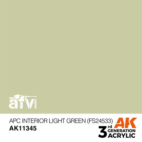 AK-11345 APC INTERIOR LIGHT GREEN (FS24533) 17 ML