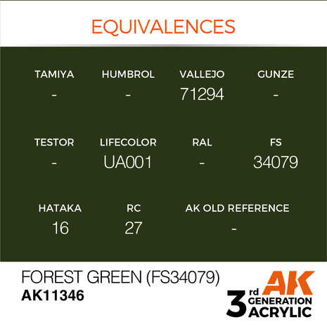 AK-11346 FOREST GREEN (FS34079) 17 ML