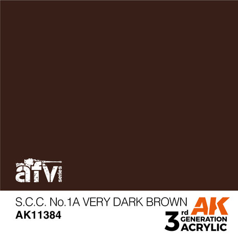 AK-11384 S.C.C. NO,1A VERY DARK BROWN 17 ML