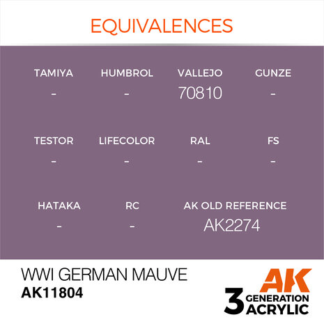 AK-11804 WWI GERMAN MAUVE 17 ML