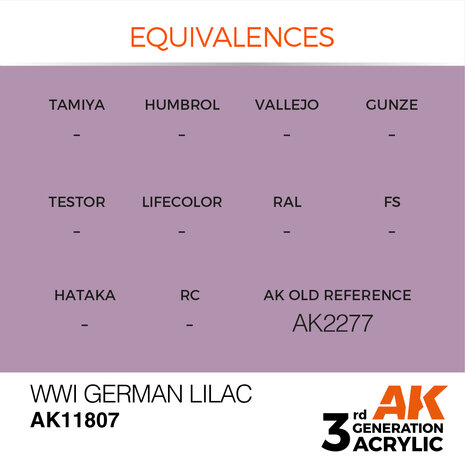 AK-11807 WWI GERMAN LILAC 17 ML