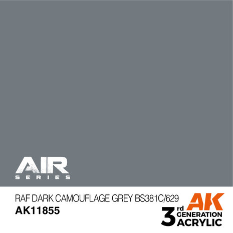 AK-11855 RAF DARK CAMOUFLAGE GREY BS381C/629 17 ML 